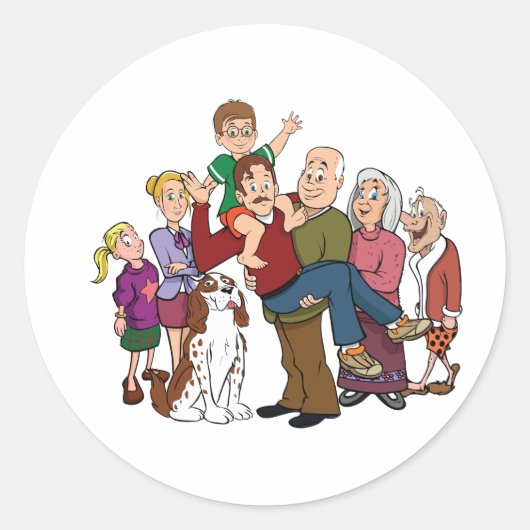 Stickers Portrait Famille (Devant)