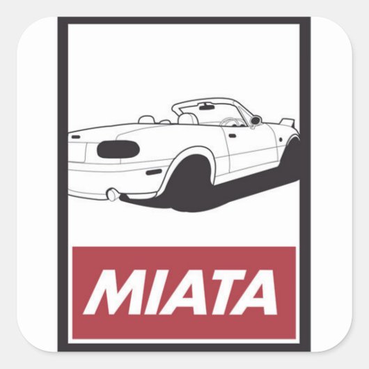 Stickers Portrait Miata (Devant)