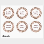 Stickers Poster de animal rose doux (Feuille)