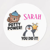 Stickers Potty, Puissance Potty personnalisée (Design 1)