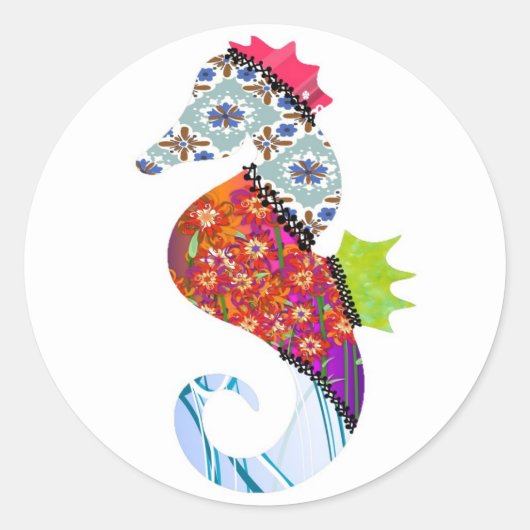 Stickers pour animaux de compagnie Seahorse Patchw (Devant)