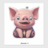 Stickers pour chaque occasion Stickers Cochon (Feuille)
