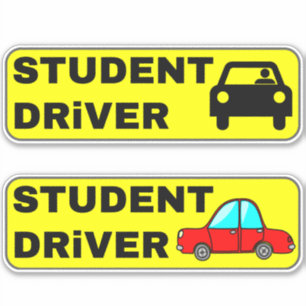 Stickers pour chauffeur novice amusant pour les vo