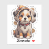 Stickers pour chien unique mignons (Feuille)