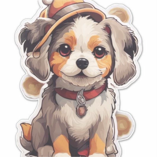 Stickers pour chien unique mignons (Devant)