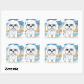 Stickers pour chiens filles (Feuille)