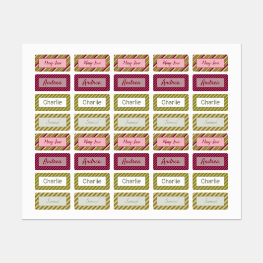 Stickers Pour Conteneurs Déjeuner pour enfants ou (Feuille)