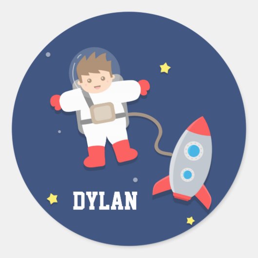 Stickers pour enfants astronautes de Rockship (Devant)
