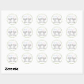 Stickers pour Koala Gender Reveal Party. (Feuille)