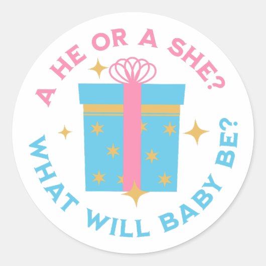 Stickers pour la révélation de genre (Devant)