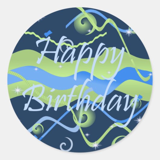 Stickers pour l'anniversaire du garçon (Devant)