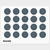 Stickers Pour Mariage Bonbons Cookies Sac Bleu Fon (Feuille)