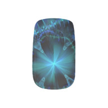 Clous de Minx d'éclat d'étoile bleue