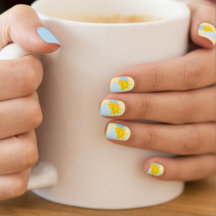 Illustration de soleil et duo de couleurs claires