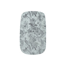 motif floral et ornithologique, vintage, Art nouve