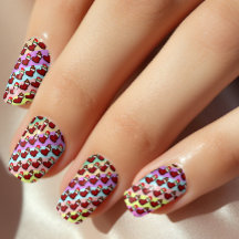 Nounours et poupées Noël ongles Art