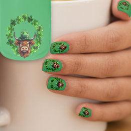 Stickers Pour Ongles St. Patricks Day Party Irish Bull