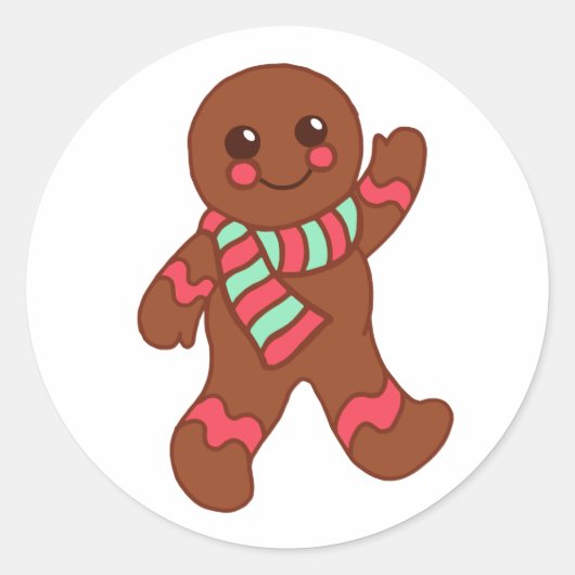 Stickers pour petits pains d'épices de Noël (Devant)