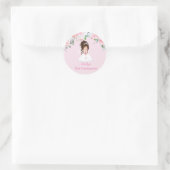 Stickers Première Communion Fille, Brunette Updo (Sac)