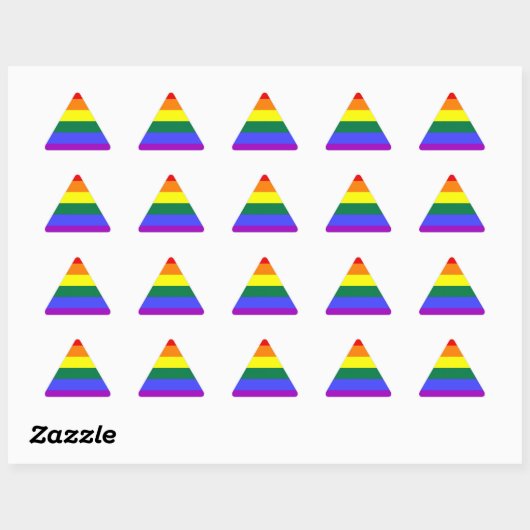Stickers Pride LGBT (Triangle) (Feuille)
