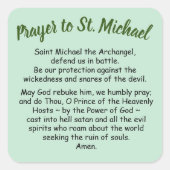 Stickers Prière à saint Michel l'Archange (Devant)