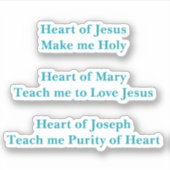 Stickers Prière Coeur (Devant)