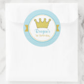 Stickers Prince - Parties scintillant Gold Couronn (Sac)