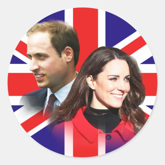 Stickers Prince William & Kate Middleton (Devant)