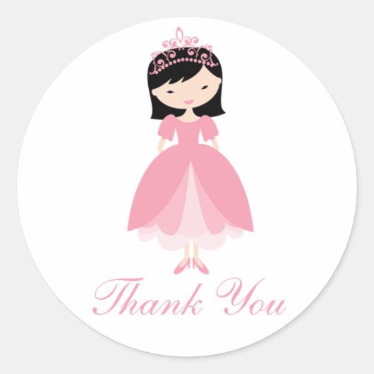 Stickers Princess Anniversaire (Devant)
