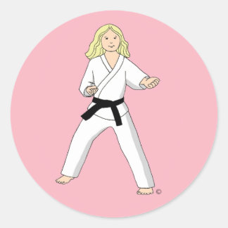 Stickers Princess Karate rose