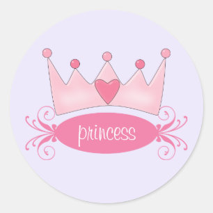 Stickers Princess Tiara personnalisés
