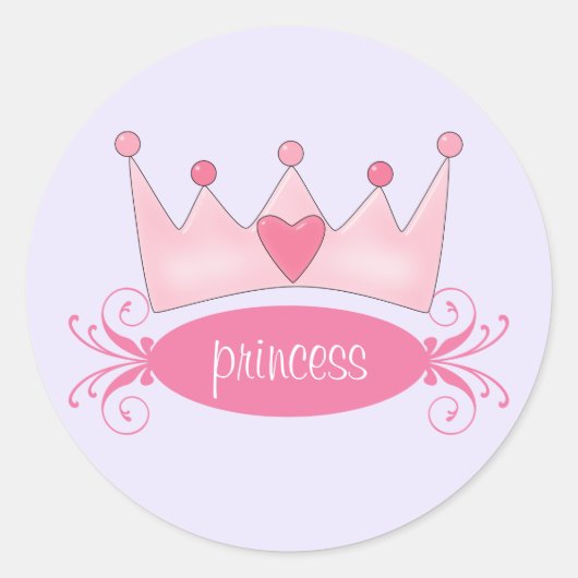 Stickers Princess Tiara personnalisés (Devant)