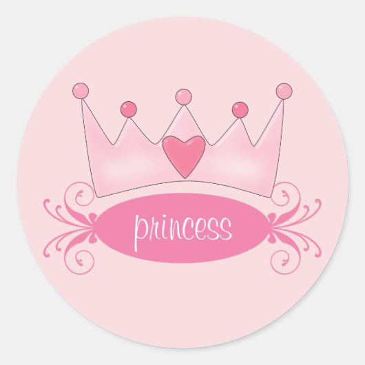 Stickers Princess Tiara personnalisés (Devant)
