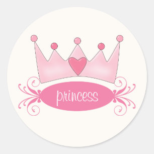 Stickers Princess Tiara personnalisés