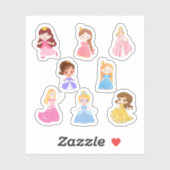 Stickers Princesse (Feuille)