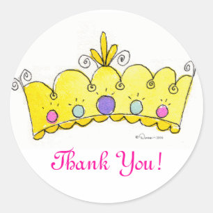 Stickers Princesse Couronne - Merci