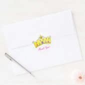 Stickers Princesse Couronne - Merci (Enveloppe)