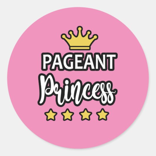 Stickers Princesse Pageant (Devant)