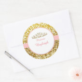 stickers princesse rose et or (Enveloppe)