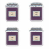 Stickers produit transparent pour gelée de raisin (Devant)