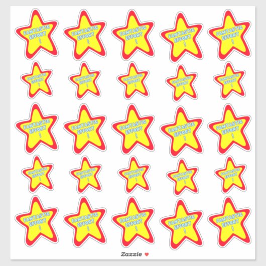 Stickers Professeur Fantastic Effort Fun Reward En (Feuille)