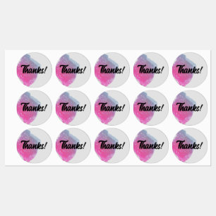 Stickers professionnels Peint Pink Rainbow Merci