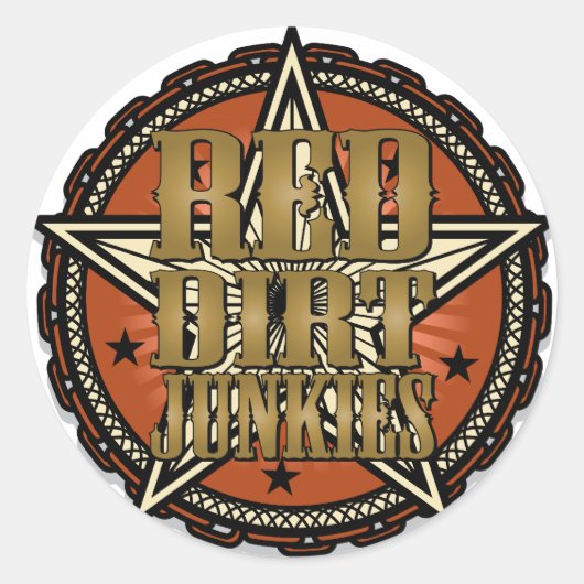 Stickers Promo Red Dirt Junkies (Devant)