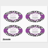 Stickers promotionnels Purple Zebra (Feuille)