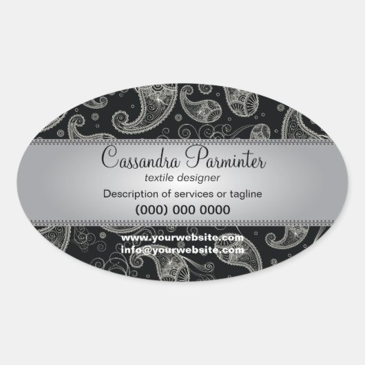 Stickers promotionnels somptueux Paisley (Devant)