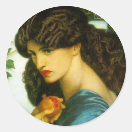 Stickers Proserpine par Dante Gabriel Rossetti (Devant)