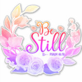 Stickers Psaume Bible chrétienne - Soyez toujours (Devant)