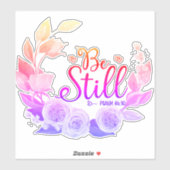 Stickers Psaume Bible chrétienne - Soyez toujours (Feuille)