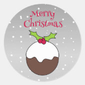 Stickers Pudding de Noël (Devant)