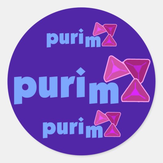 Stickers Purim (Devant)